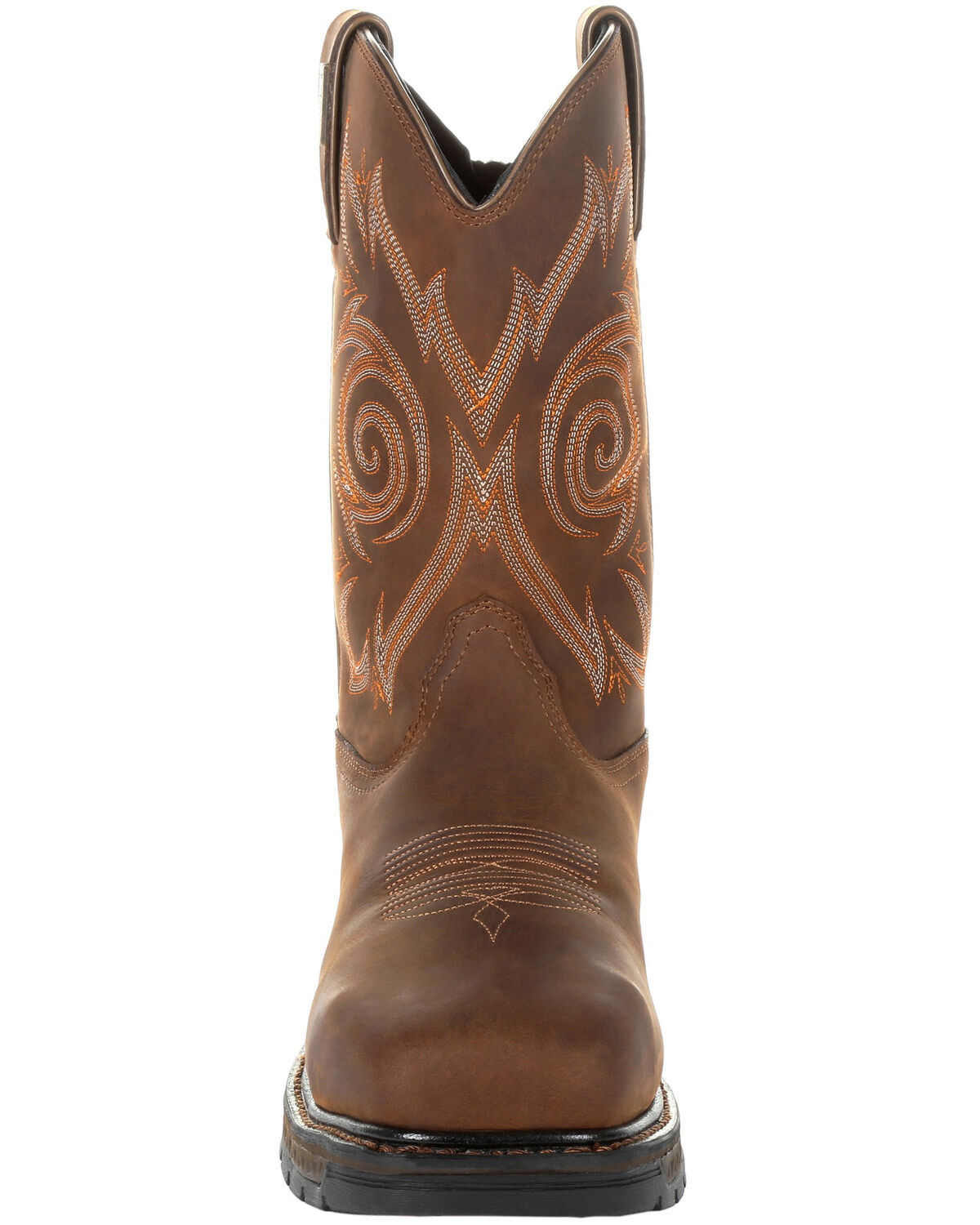Image #5 - Georgia Boot Men's Carbo-Tec LT Waterproof Western Work Boots - Steel Toe, Brown, hi-res