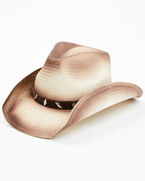 Cody James Men's Velo Straw Western Hat, Brown, hi-res