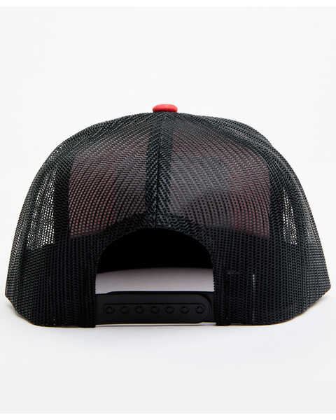Image #3 - Lazy J Ranch Men's Elevation Recreation Patch Mesh-Back Ball Cap, Red, hi-res