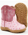 Roper Infant's Ostrich Western Boots, Pink, hi-res