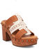 Image #1 - Dingo Women's Chateau Wooden Sandals, Brown, hi-res