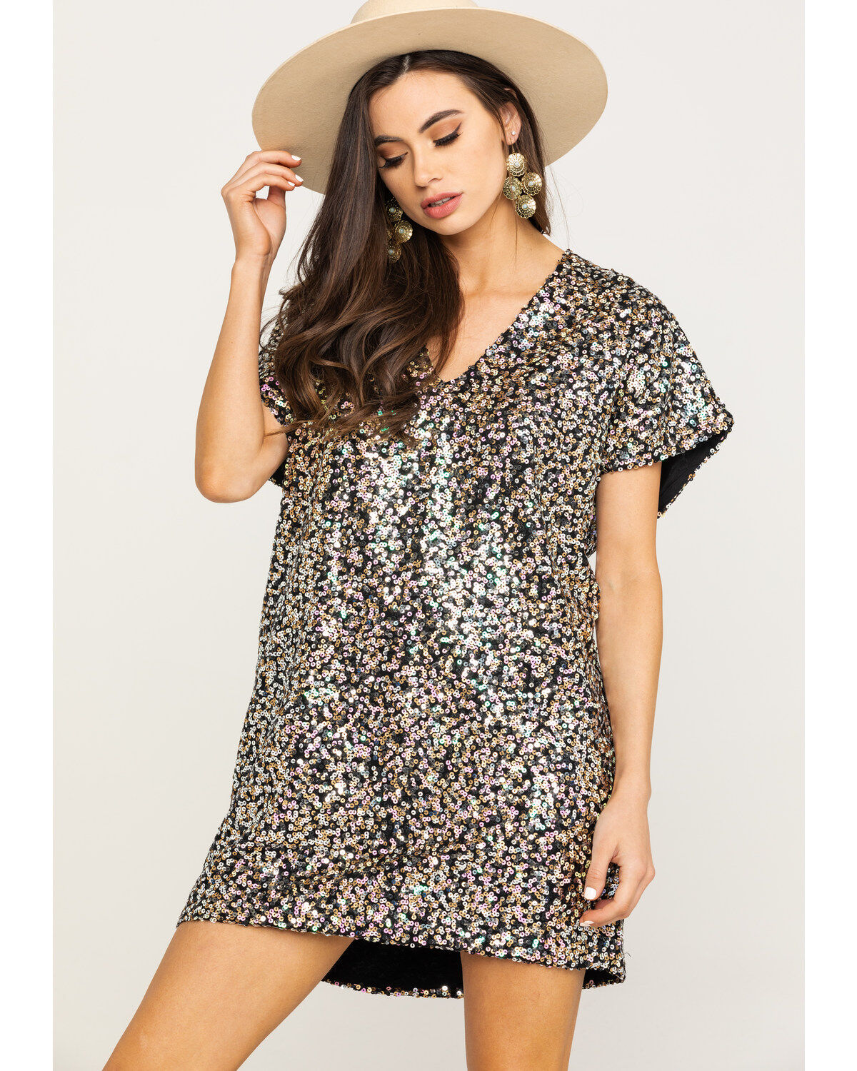 short sleeve mini dress