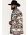Rock & Roll Denim Southwestern Print Shirt Jacket, Natural, hi-res