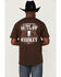 Cowboy Hardware Men's Outlaw Whiskey Graphic T-Shirt, Brown, hi-res