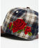 Image #2 - Rodeo Quincy Women's Rodeo Plaid Ball Cap, Navy, hi-res