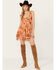 Free People Women's Vernon Mini Dress, Orange, hi-res