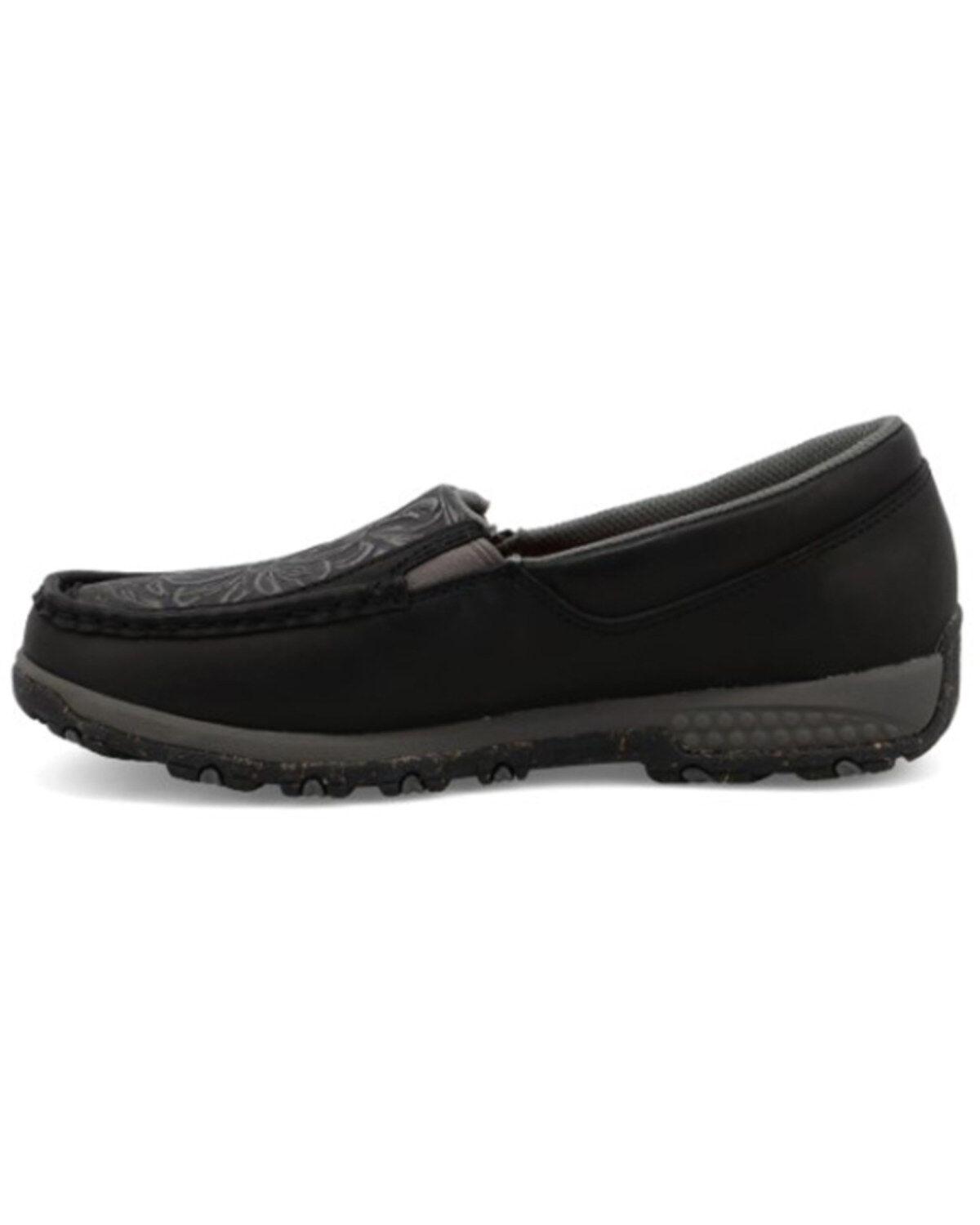 Image #3 - Twisted X Women's Slip-On Driving Mocs, Black, hi-res
