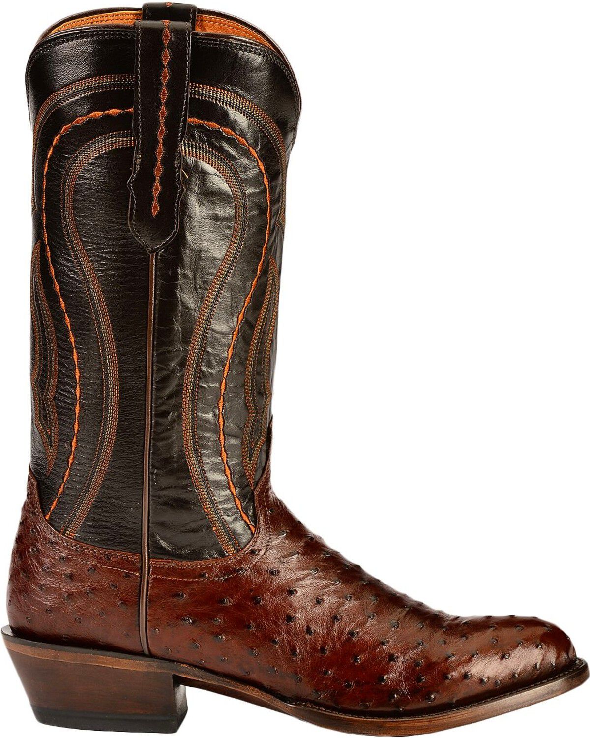 Image #2 - Lucchese Handmade 1883 Full Quill Ostrich Montana Cowboy Boots - Medium Toe, , hi-res