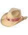 Bullhide Girls' Daughter of the West Straw Cowgirl Hat, Pink, hi-res