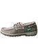 Image #3 - Twisted X Women's Silver CellStretch Boat Shoes - Moc Toe, Silver, hi-res