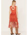 Image #4 - Idyllwind Women's Country Mannor Faux Suede Fringe Mini Dress, Orange, hi-res