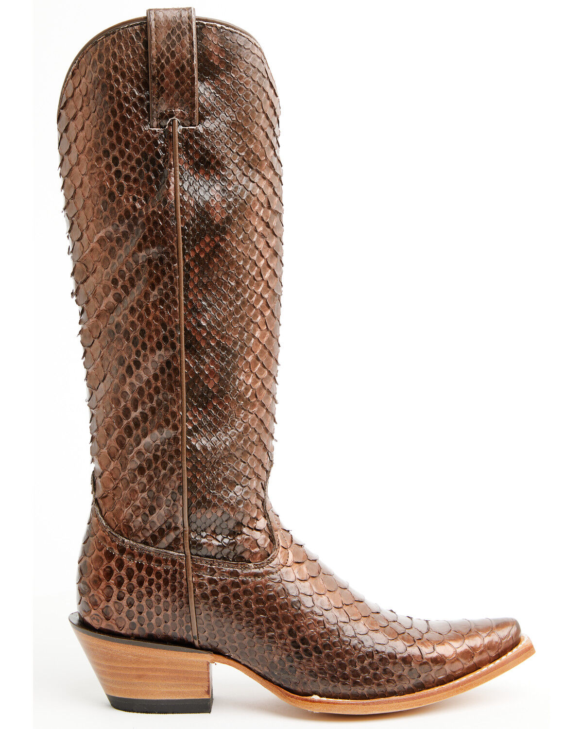 Image #2 - Idyllwind Women's Slay Exotic Python Tall Western Boots - Snip Toe, Brandy Brown, hi-res