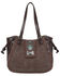 Montana West Women's Wrangler Butterfly Concho Tote Bag, Coffee, hi-res