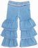 Image #3 - Wrangler Toddler Girls' Makenna Light Wash Tiered Stretch Flare Jeans, Light Wash, hi-res