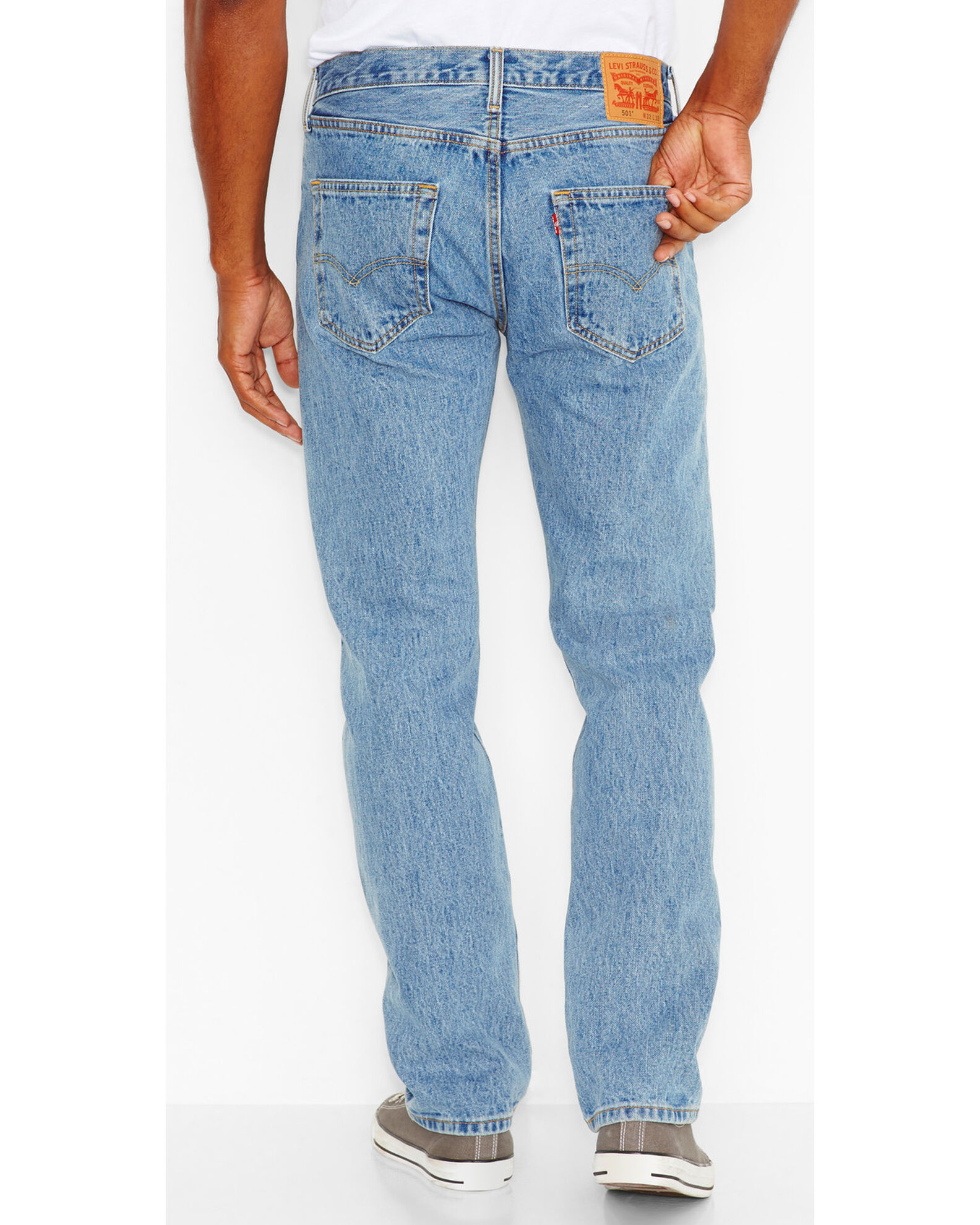 effektivitet eskalere Staple Levi's Men's 501 Original Fit Stonewashed Regular Straight Leg Jeans | Boot  Barn