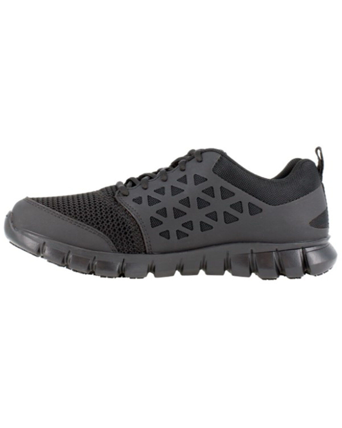 Image #3 - Reebok Men's Sublite Cushion Athletic Work Shoes - Round Toe, Black, hi-res