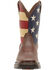 Durango Kid's Flag Western Boots, Brown, hi-res