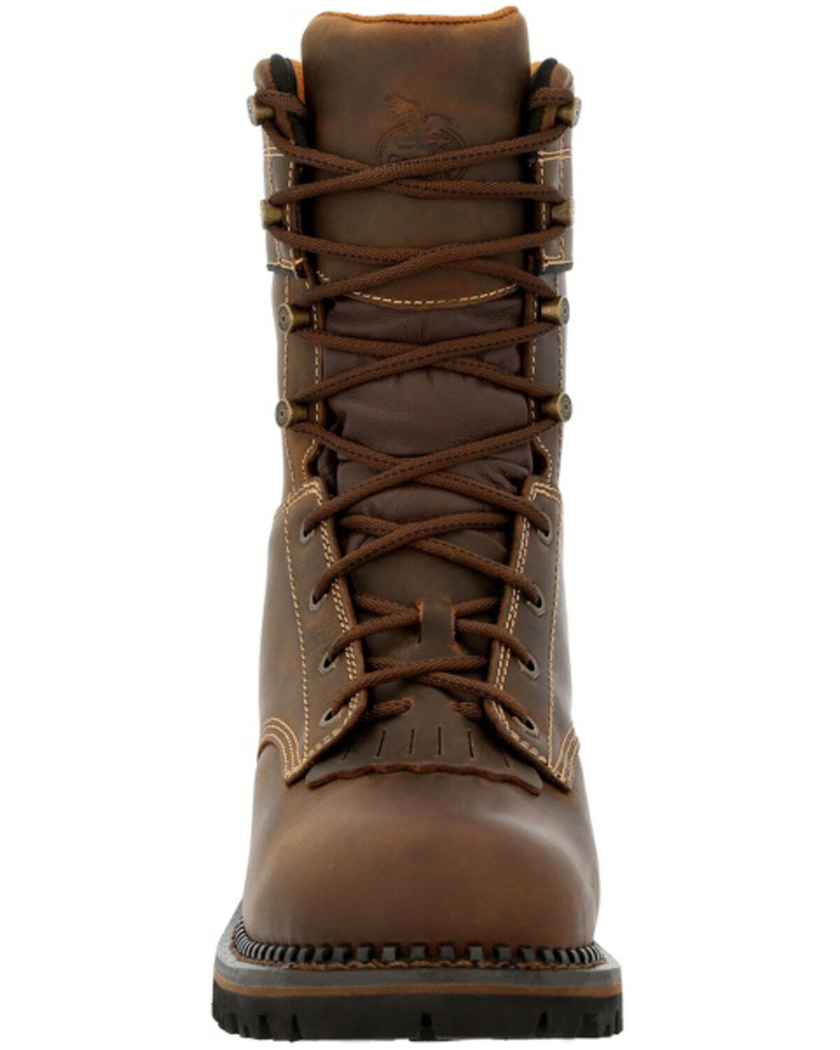 Image #4 - Georgia Boot Men's 9" AMP LT Logger Insulated Waterproof Work Boots - Composite Toe, Brown, hi-res