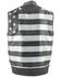 Image #3 - Milwaukee Leather Men's Old Glory Laced Arm Hole Concealed Carry Leather Vest - 4X, Black, hi-res