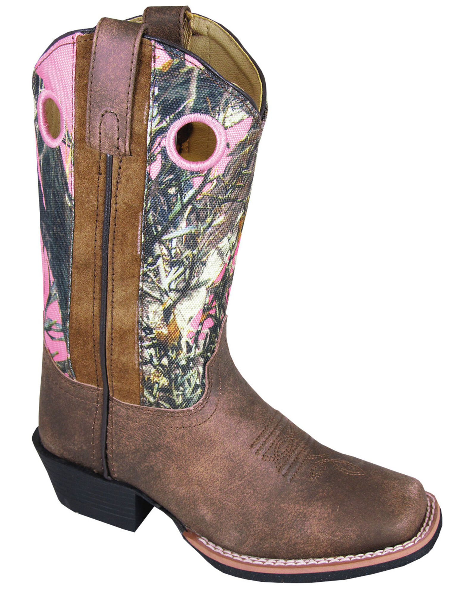 Product Name Smoky Mountain Girls Mesa Camo Western Boots Square Toe