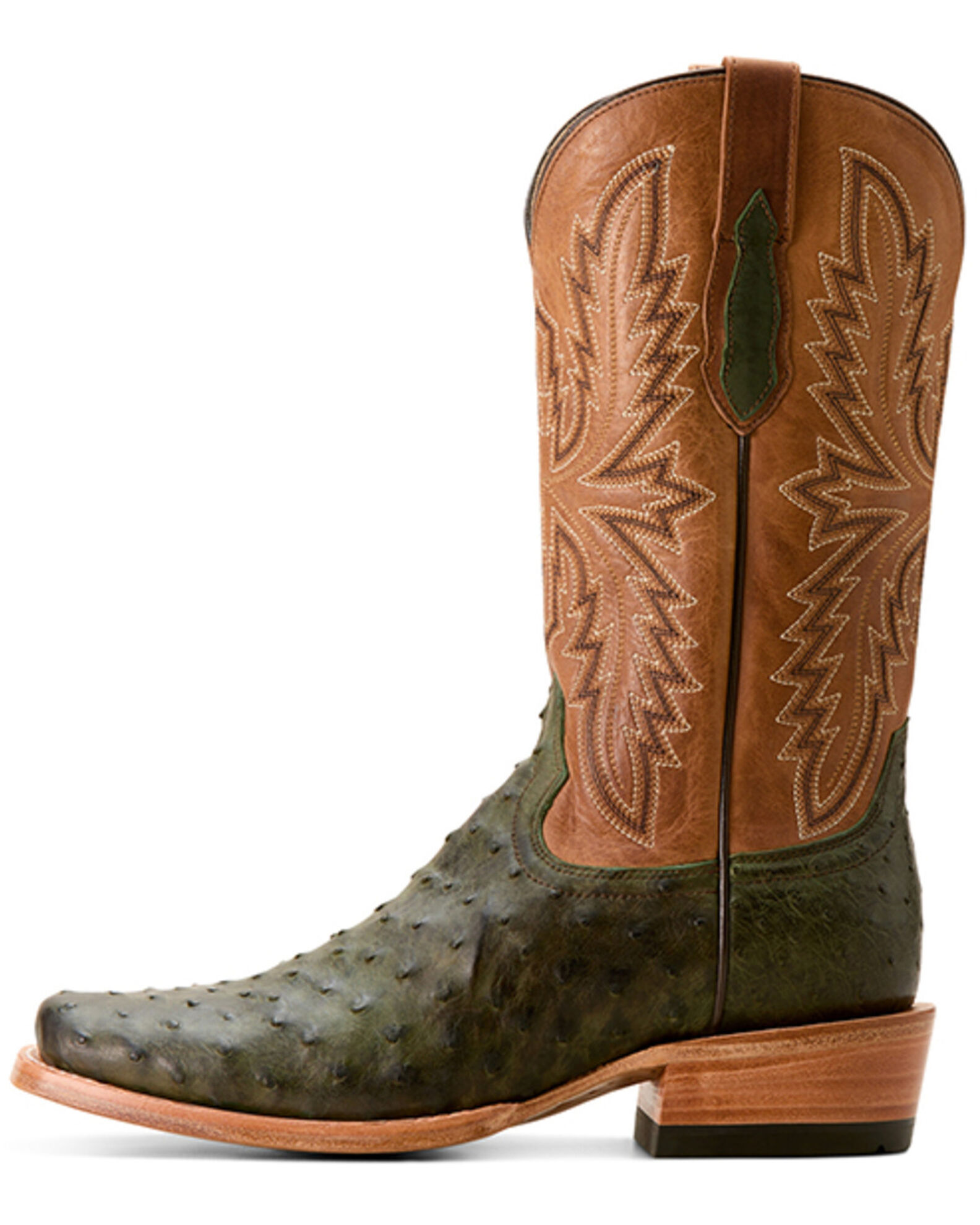Ariat Men s Futurity Relentless Exotic Ostrich Western Boots Square Toe Boot Barn