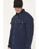 Image #2 - Forge Workwear Men's FR Tecasafe Long Sleeve Button-Down Western Shirt, Navy, hi-res