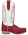 Image #2 - Smoky Mountain Girls' Whichita Western Boots - Snip Toe, Red, hi-res