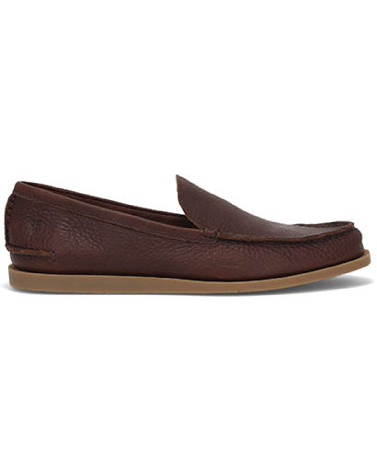 Image #2 - Frye Men's Mason Slip-On Casual Shoes - Moc Toe, Dark Brown, hi-res