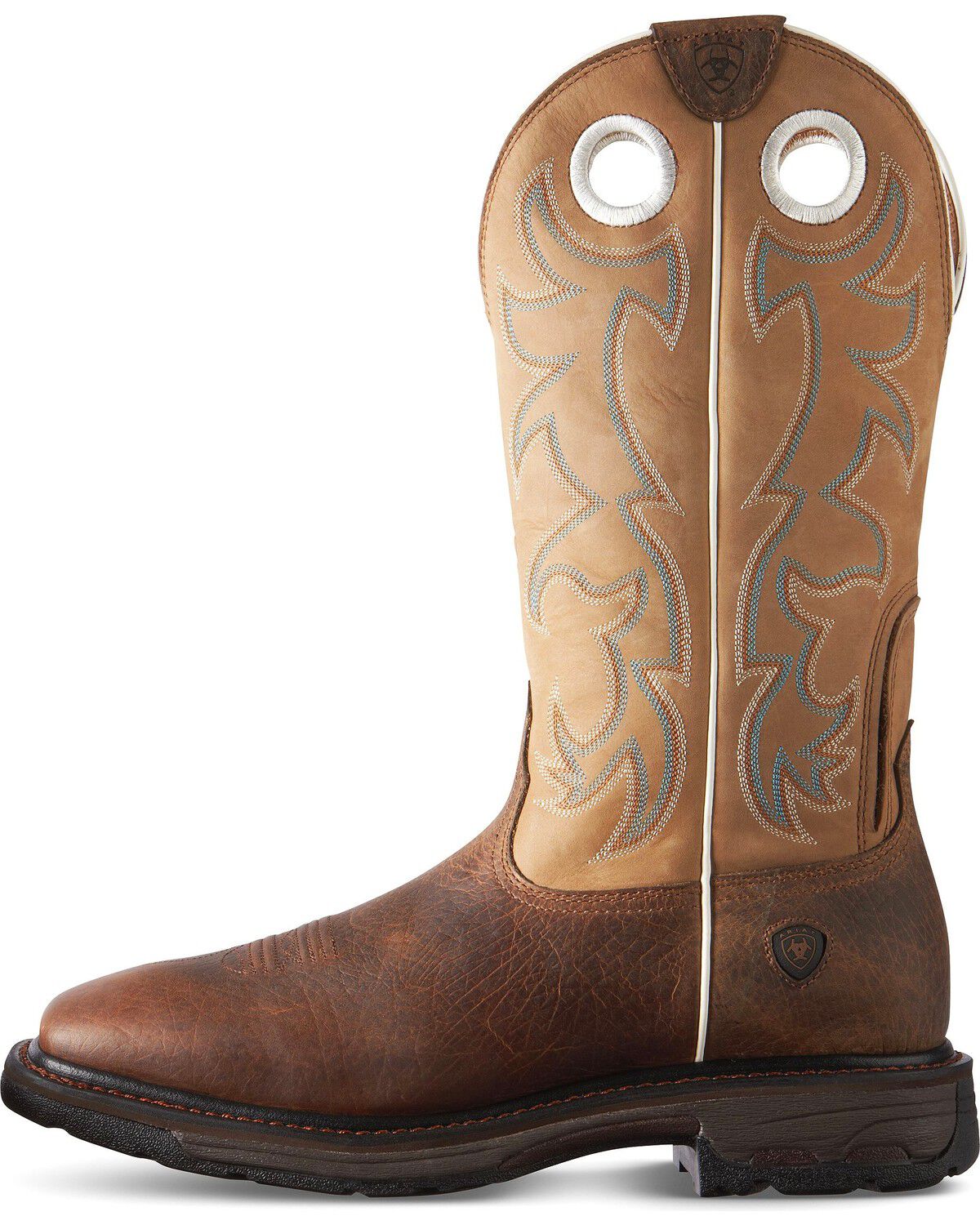 ariat slip on steel toe boots