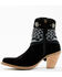 Image #3 - Dingo Women's Suede Bandida Western Booties - Round Toe, Black, hi-res