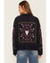 Image #4 - By Together Women's Zip Sweater, Navy, hi-res