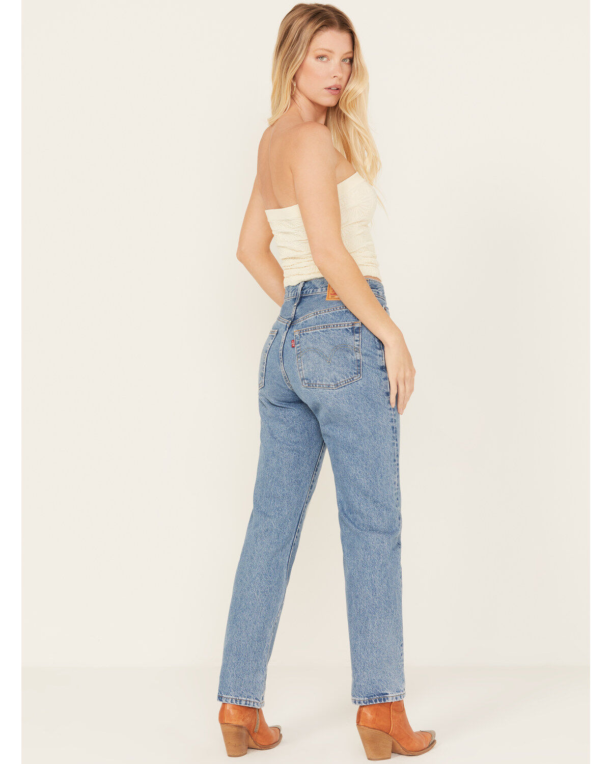 Image #3 - Levi's Women's 501® Medium Wash Field Notes Straight Jeans, Medium Wash, hi-res