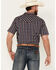 Image #4 - Cody James Men's Joe Plaid Print Short Sleeve Snap Western Shirt, Brown, hi-res