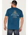 Moonshine Spirit Men's Mountain Logo Graphic T-Shirt , Teal, hi-res