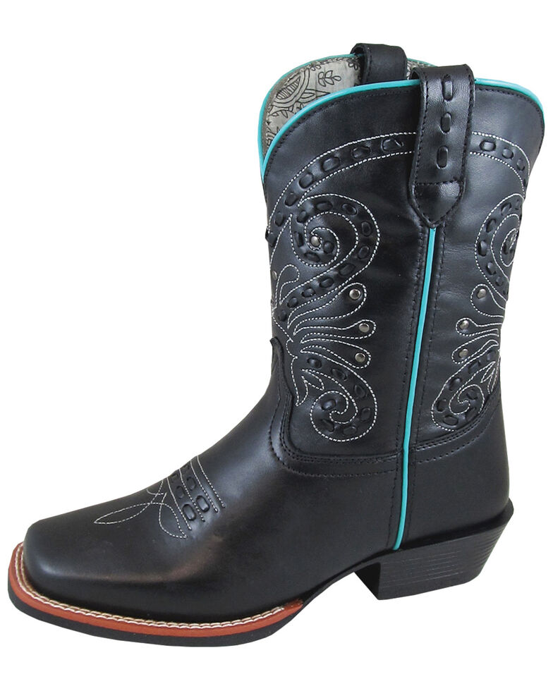Smoky Mountain Women's Shelby Black Western Boots - Square Toe, Black, hi-res