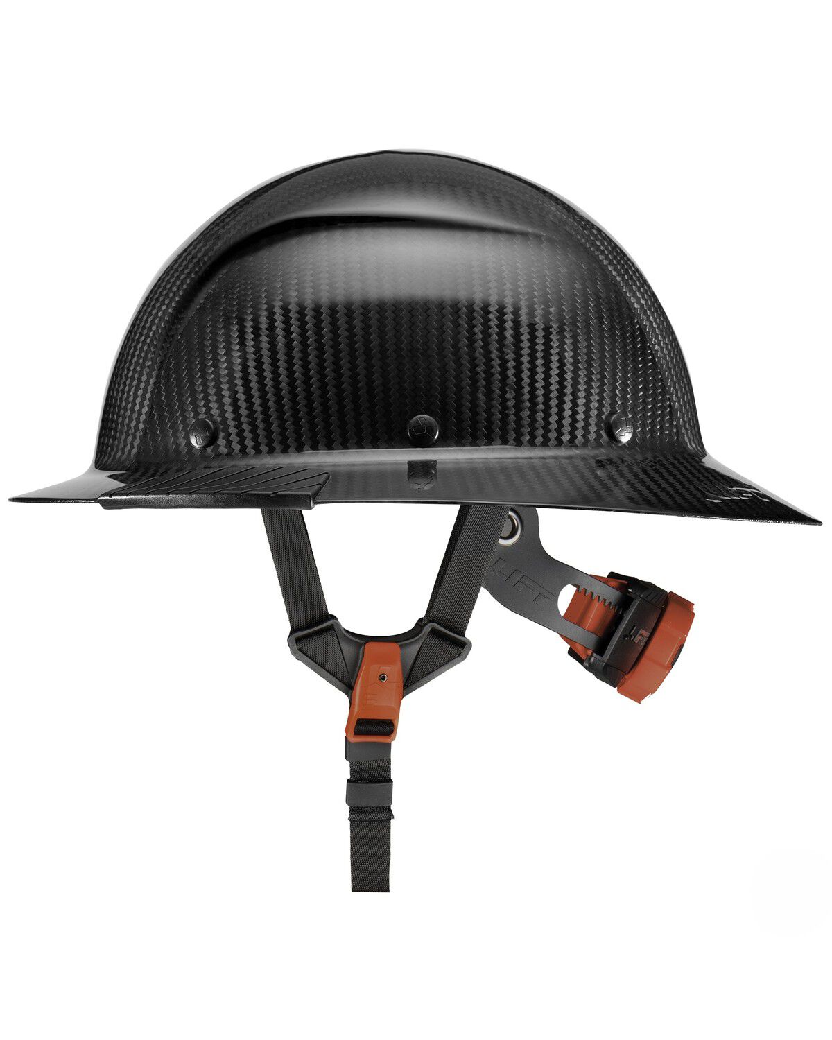 Image #2 - Lift Safety DAX Carbon Full Brim Gloss Hard Hat, Charcoal, hi-res