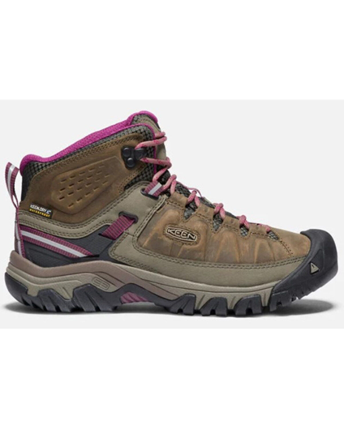 Image #1 - Keen Women's Targhee III Waterproof Hiking Boots - Soft Toe, Brown, hi-res