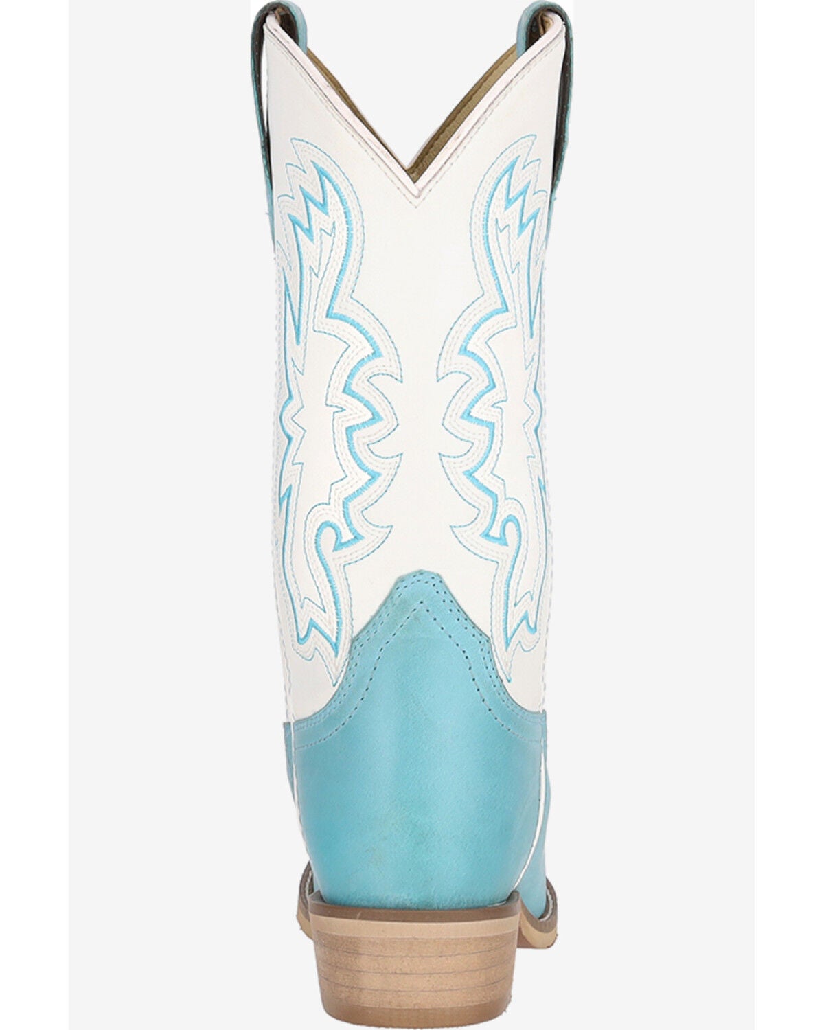 Image #4 - Smoky Mountain Little Girls' Wichita Western Boots - Square Toe, White, hi-res