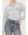Image #3 - Shyanne Women's Light Wash Shy Life Western Denim Shirt, , hi-res