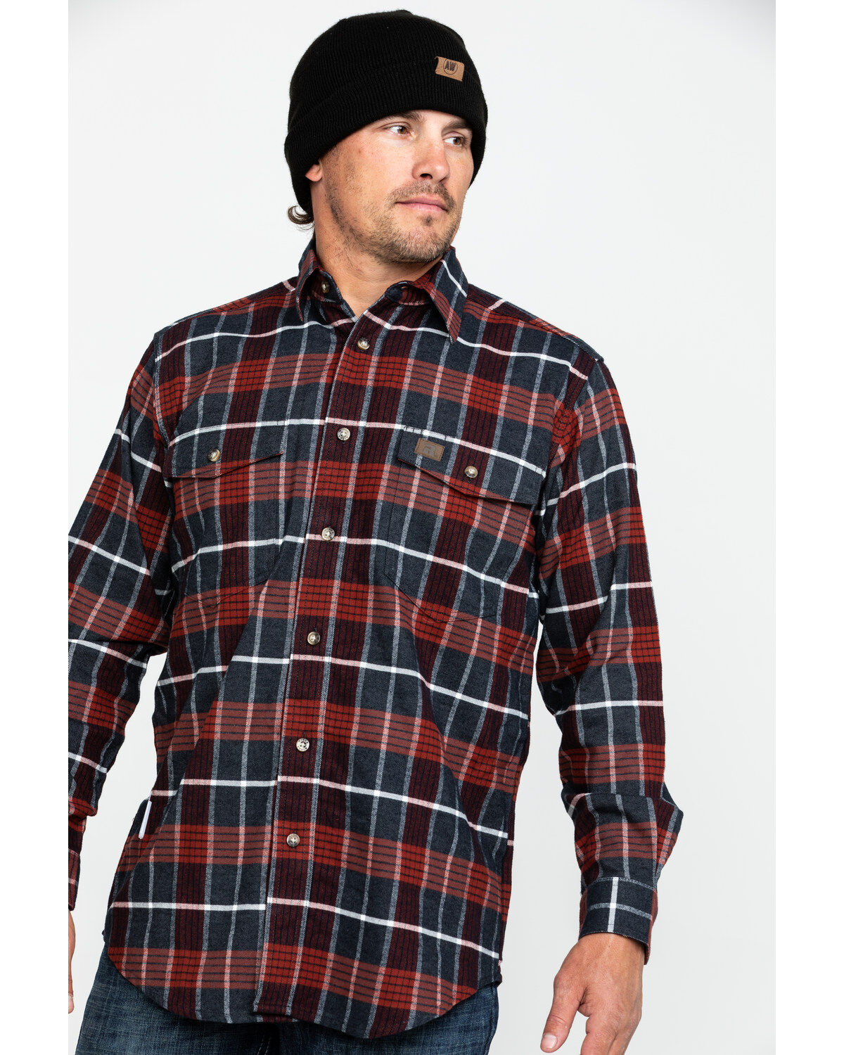 wrangler hooded flannel jacket