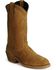 Abilene Men's 12" Safety Toe Western Work Boots, Dirty Brn, hi-res