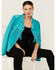Scully Women's Turquoise Suede Fringe Jacket, Turquoise, hi-res