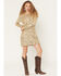 Image #1 - Show Me Your Mumu Women's Maddison Long Sleeve Sequins Mini Dress, Gold, hi-res