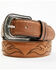 Image #1 - Cody James Men's Cade Stitched Leather Belt, Chestnut, hi-res