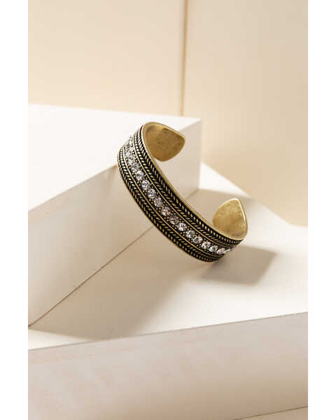 Image #3 - Shyanne Women's Gilded Gold Bling Cuff, Gold, hi-res