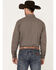 Cinch Men's Modern Fit Geo Print Long Sleeve Button Down Western Shirt, Brown, hi-res