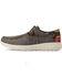 Image #2 - Ariat Men's Heathered Southwestern Print Casual Hilo - Moc Toe, Brown, hi-res