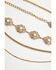 Image #4 - Shyanne Women's Southwestern Concho Layered Chain Belt, Gold, hi-res