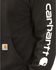 Image #2 - Carhartt Men's Hooded Logo-Sleeve Sweatshirt, Black, hi-res