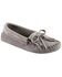 Women's Minnetonka Kilty Suede Softsole Moccasins, Storm Blue, hi-res